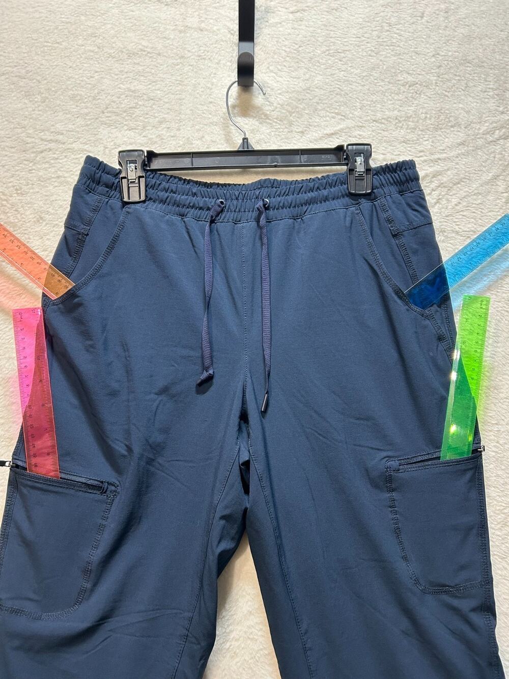 Eddie Bauer Womens Size 8 Navy Fleece Lined Jogger Pants Outdoor Hiking Winter